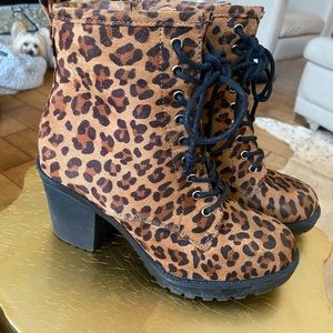 Animal Print Bootie size 7